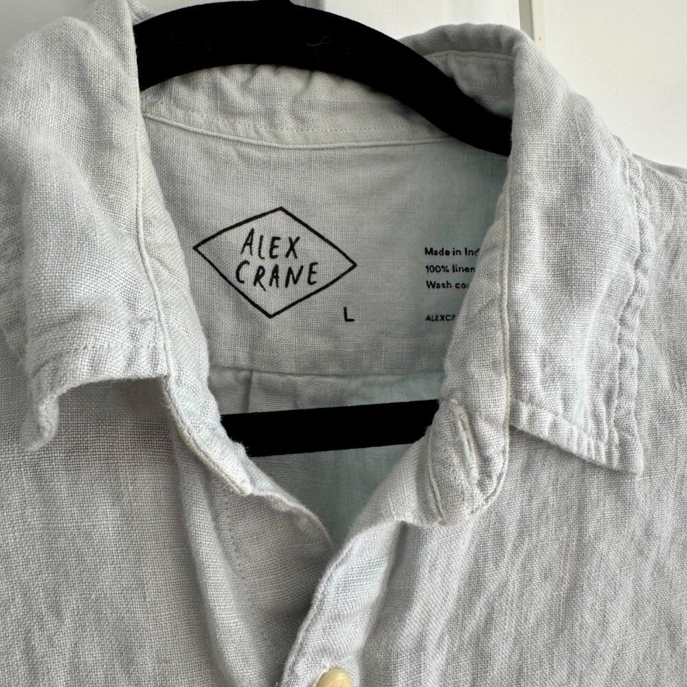 Alex Crane Ola Shirt size L in light blue
